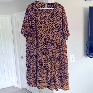 Cheetah print dress